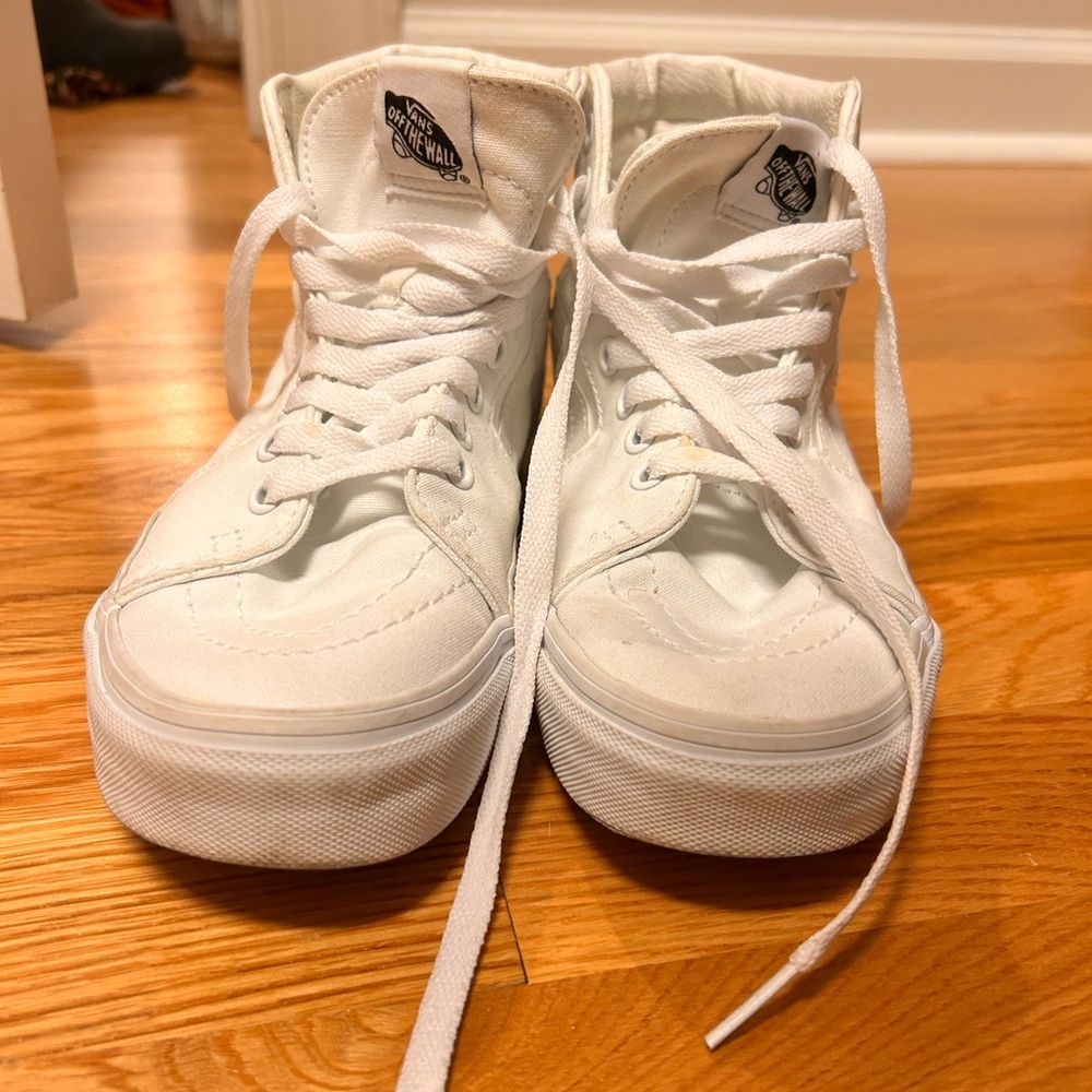 Vans White High-Top Sneakers